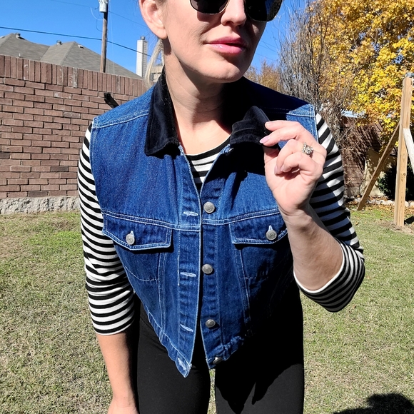 Vintage denim vest - Picture 4 of 9